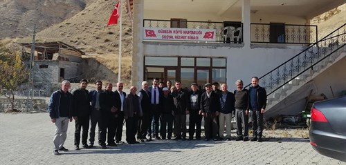 Kaymakamımız Sayın Mehmet BEK Köy Ziyaretlerine Güresin Köyünden Başladı